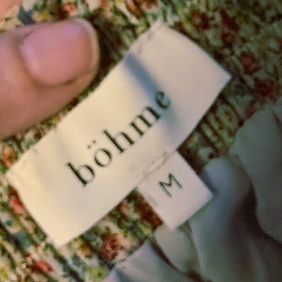 Bohme Micro Floral Tiered Mini Skirt size medium - Picture 4 of 5